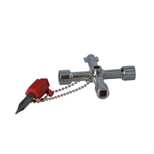 Cheie pentru dulapurile tehnice 4 + bit cu 2 capete Faster Tools - Faster Tools, simple