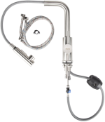 Baterie Bucatarie Lebada Tip L cu Dus Extractibil INOX 5001 - simple, Baterii Sanitare