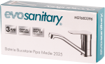 Baterie Bucatarie Pipa Medie 2025 Evosanitary - simple, Baterii Sanitare